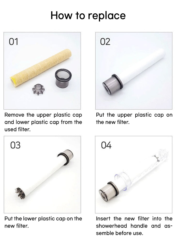 15EA Refill Filter Bodyluv PureSome Vita Dr Piel Light Wide Showerhead, How To Replace