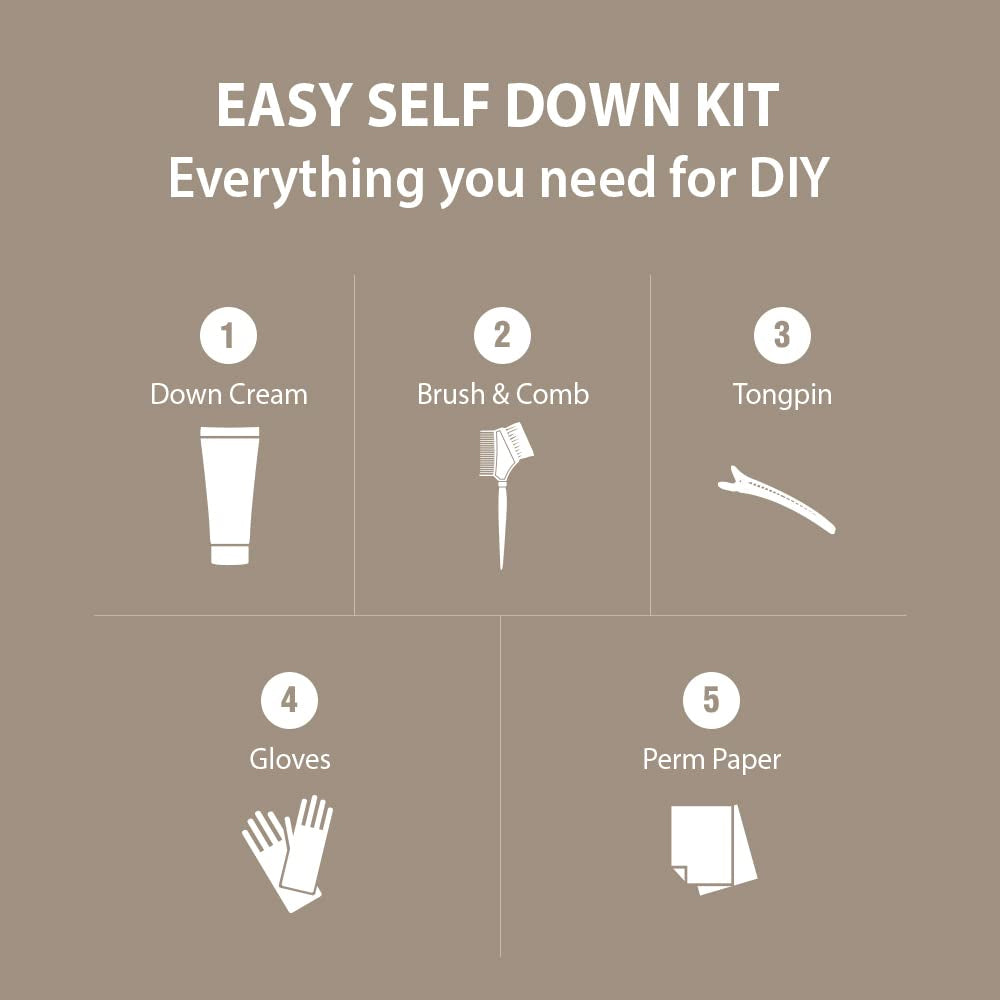 DASHU For Men Protein Down Cream 100ml (Made in Korea) Self Down Perm Cream K-Beauty - Easy self down kit everything you need for DIY