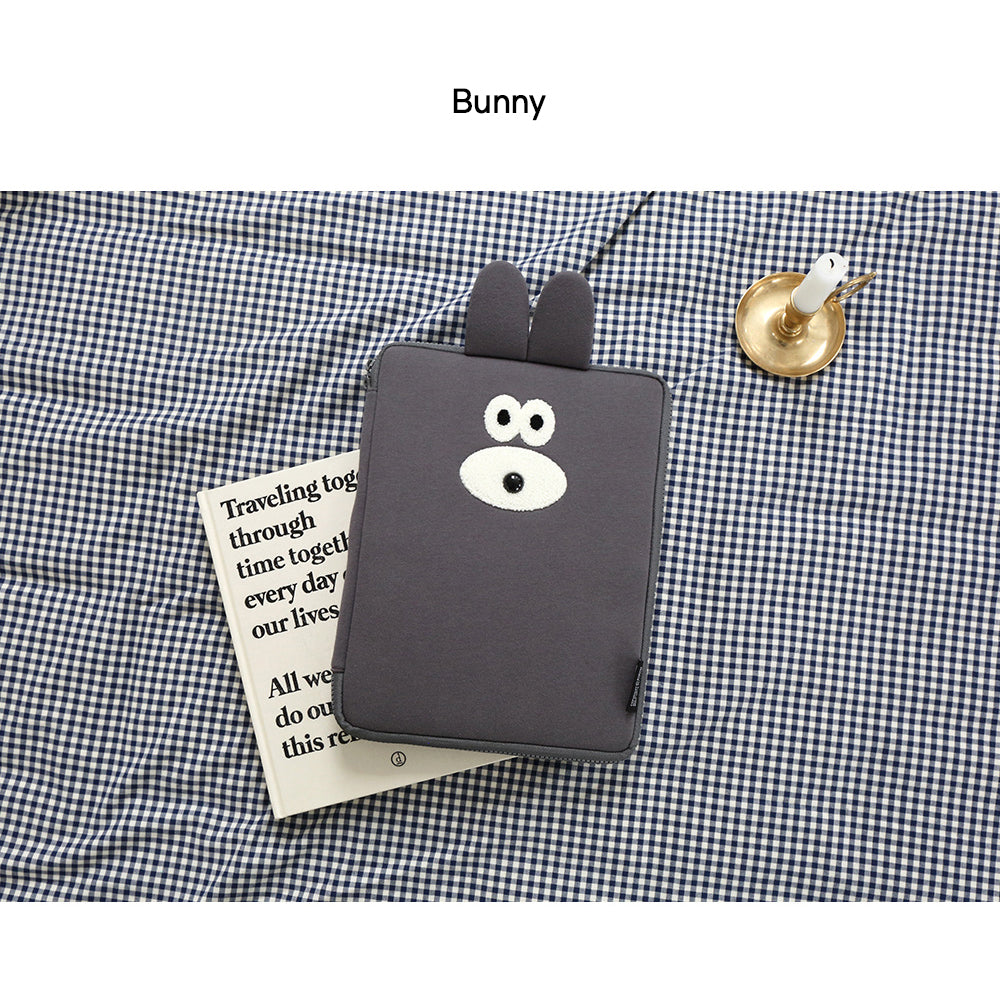 Brunch Brother 11 inch iPad Tablet Bunny Puppy Pouch Sleeve Case With Pencil Holder | Tablet Pouch | Tablet Sleeve