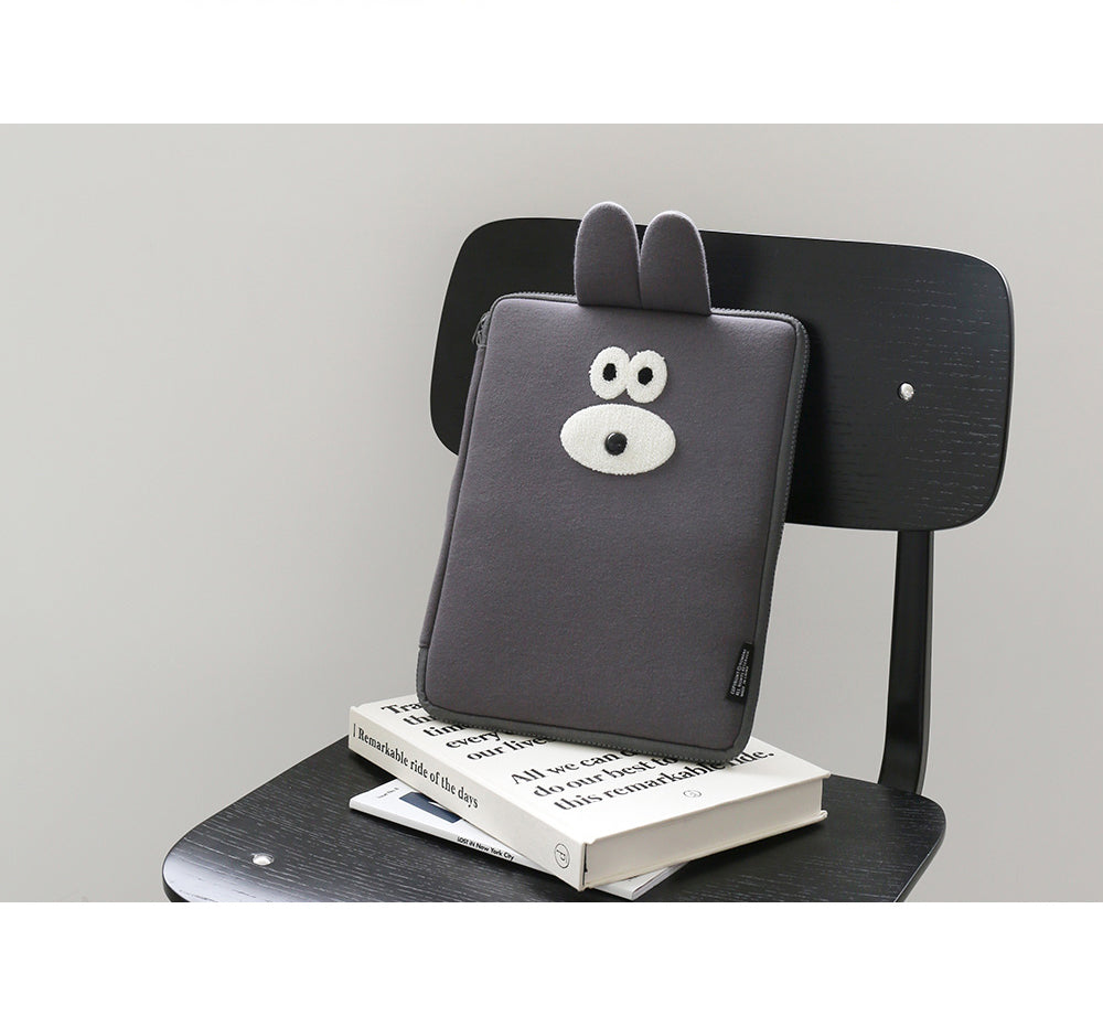 Brunch Brother 11 inch iPad Tablet Bunny Puppy Pouch Sleeve Case With Pencil Holder | Tablet Pouch | Tablet Sleeve