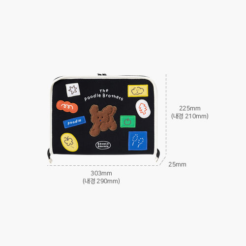 Brunch Brother 11 inch iPad Tablet Pouch Sleeve Case with Pen Holder 5 Pocket | Tablet Pouch | Tablet Sleeve