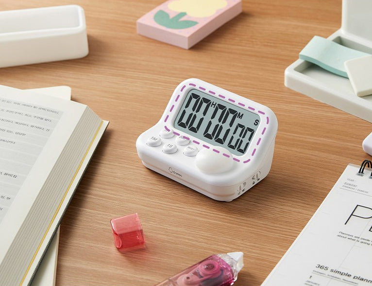 DRETEC T-606 Timer Watch Stopwatch LED Alarm Sound Portable Clock Study