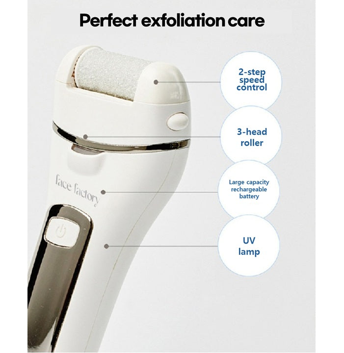 Face Factory Electric Foot Callus Remover, UV Rechargeable Exfoliator