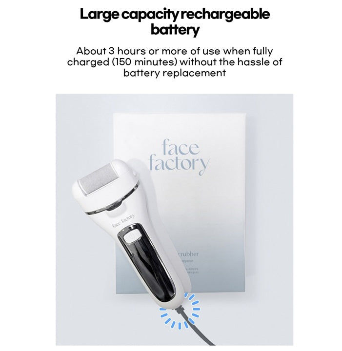 Face Factory Electric Foot Callus Remover, UV Rechargeable Exfoliator
