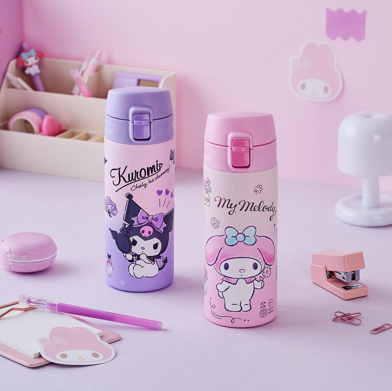 LocknLock New School Fit Sanrio Characters One-Touch Tumbler. Kuromi. My melody.