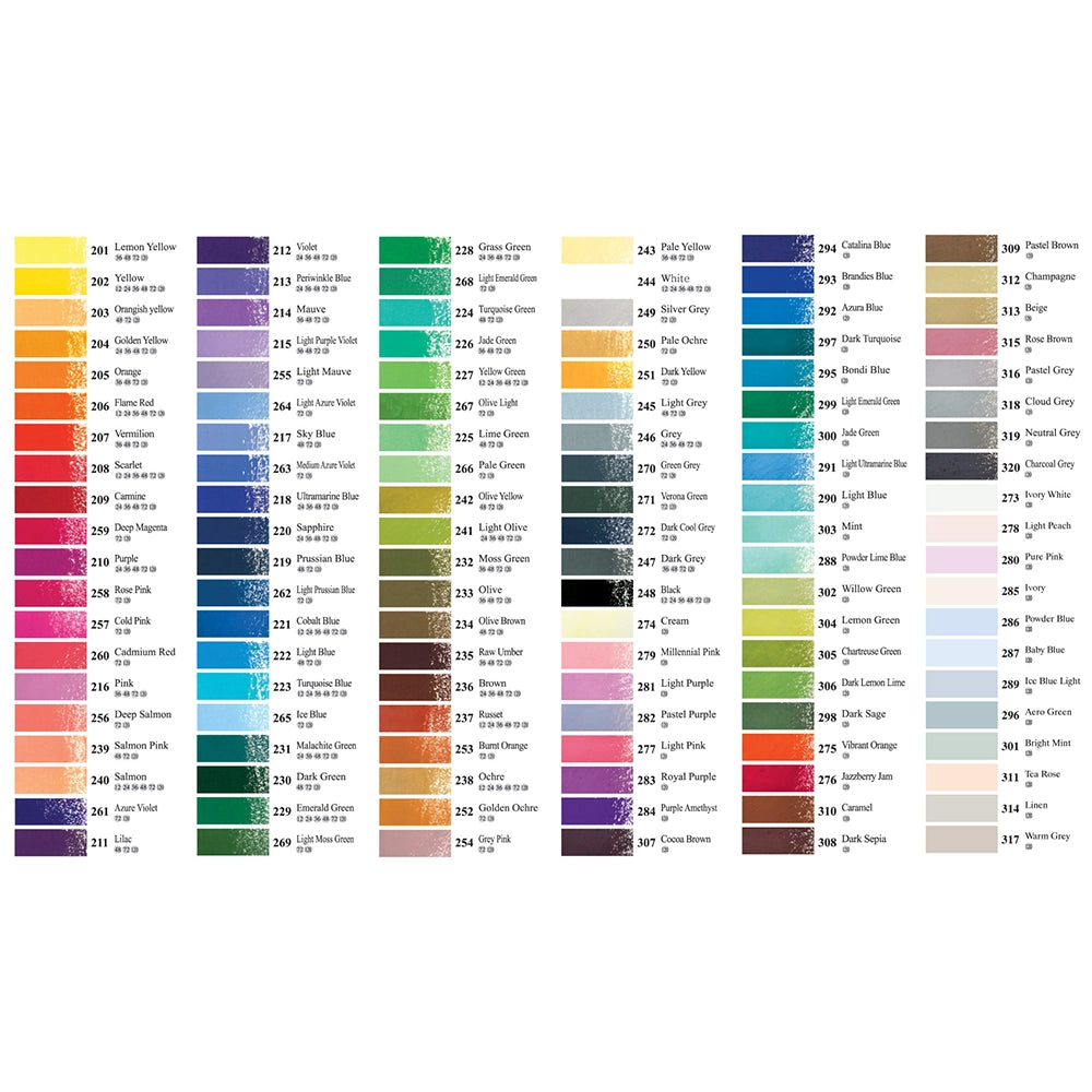 mungyo gallery artists soft oil pastel 120 color set wood box, color chart