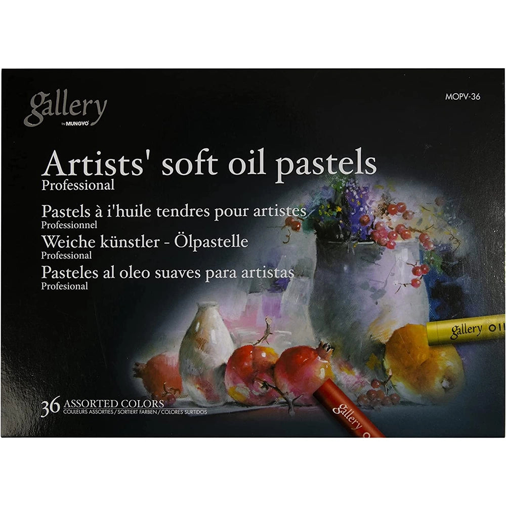 mungyo gallery artists soft oil pastel 36 color set, front