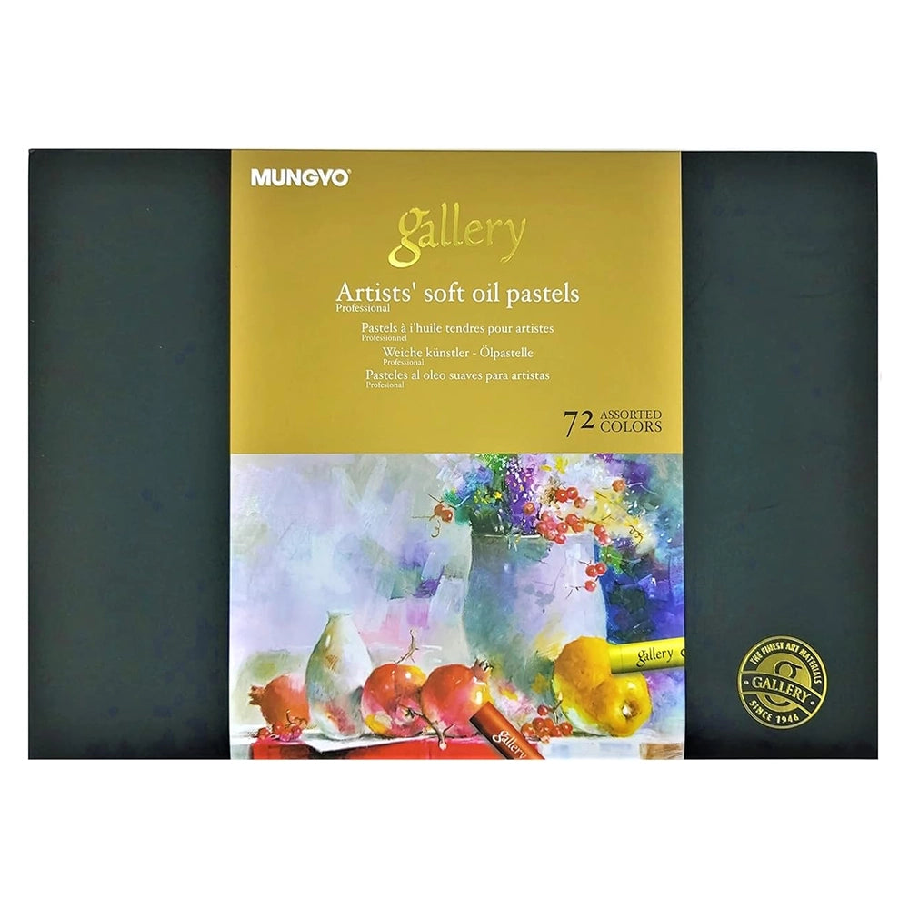 mungyo gallery artists soft oil pastel 72 color set, front