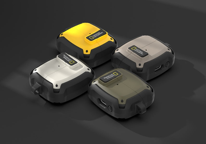 National Geographic Galaxy Buds3/Buds3 Pro Rugged Bumper Lock Case