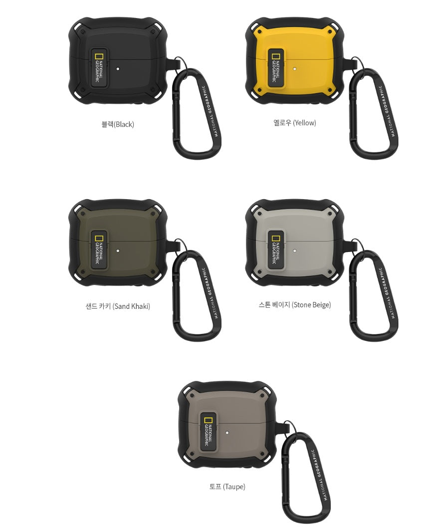 National Geographic Galaxy Buds3/Buds3 Pro Rugged Bumper Lock Case