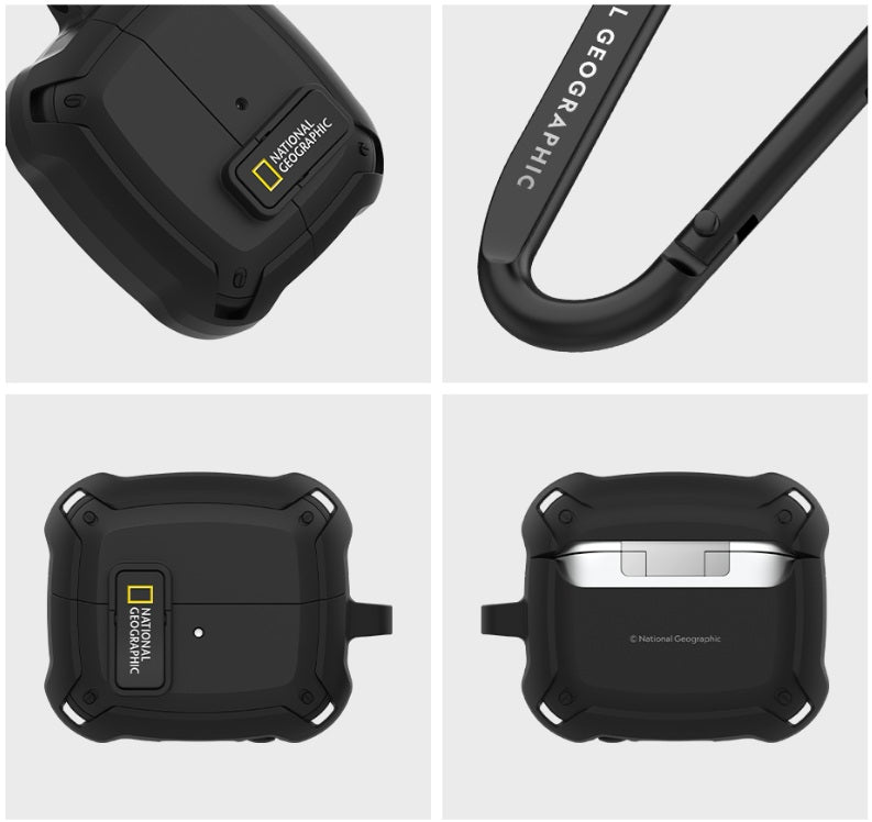 National Geographic Galaxy Buds3/Buds3 Pro Rugged Bumper Lock Case