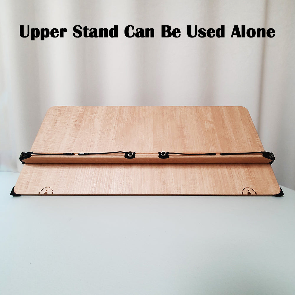 NICE 204D Book Stand 2 Tier Wood Reading Holder Desk Bookstand Bible Cookbook