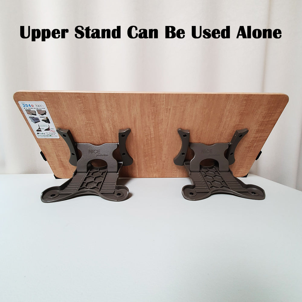 NICE 204D Book Stand 2 Tier Wood Reading Holder Desk Bookstand Bible Cookbook