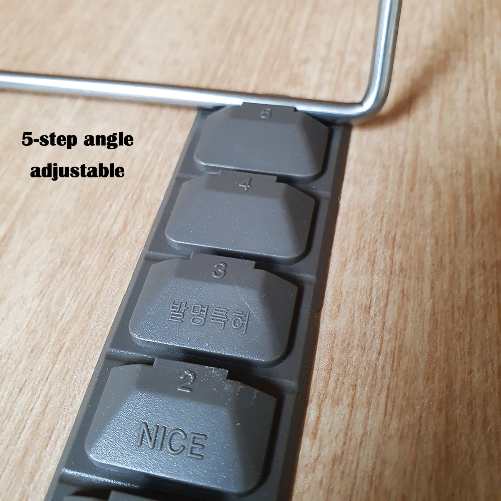 NICE 204D Book Stand 2 Tier Wood Reading Holder Desk Bookstand Bible Cookbook 5-step angle adjustable