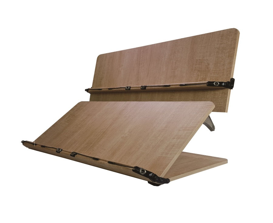 NICE 204D Book Stand 2 Tier Wood Reading Holder Desk Bookstand Bible Cookbook