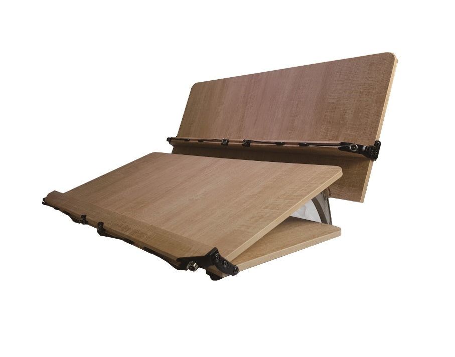 NICE 204D Book Stand 2 Tier Wood Reading Holder Desk Bookstand Bible Cookbook