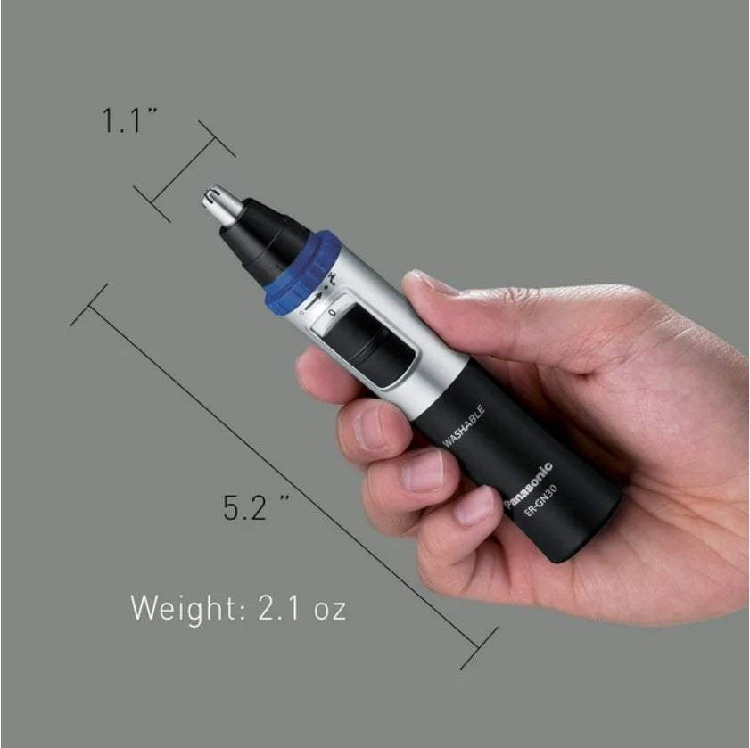 Panasonic ER-GN30-K Nose Hair Trimmer with Vortex Cleaning System
