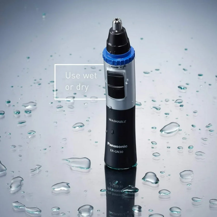 Panasonic ER-GN30-K Nose Hair Trimmer with Vortex Cleaning System