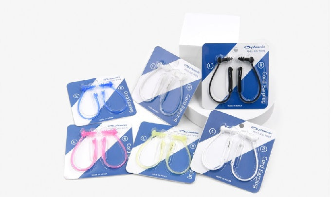 Phoenix Swim Anti-Lost Code Silicone Earplugs 6 Colors