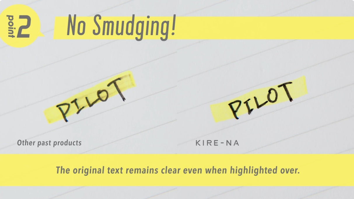 Pilot Kire-Na Highlighter 5 Colors Set Double end Side tip