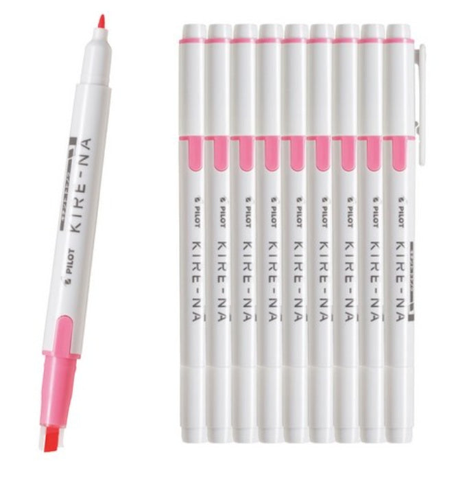 Pilot Kire-Na Highlighter Double end Side tip Basic Color 10pcs