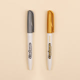 Monami Name Pen Medium 1.7mm Nib Gold Silver Permanent Marker