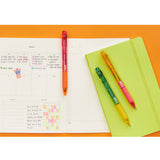 Monami Flip 3 Retractable Ballpoint Multi-Pen Fluorescent Color 0.7mm &amp; Black 0.5mm