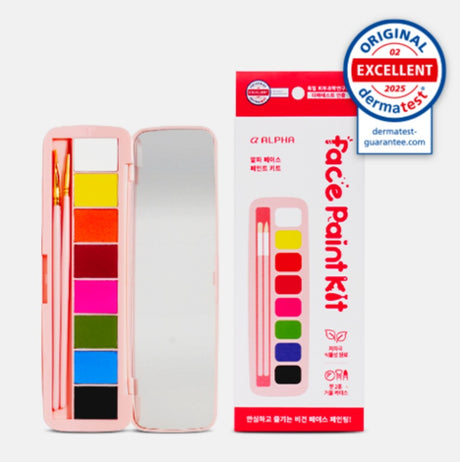Alpha Face Painting Kit 8 Colors German Dermatest Excellent Grade Certification