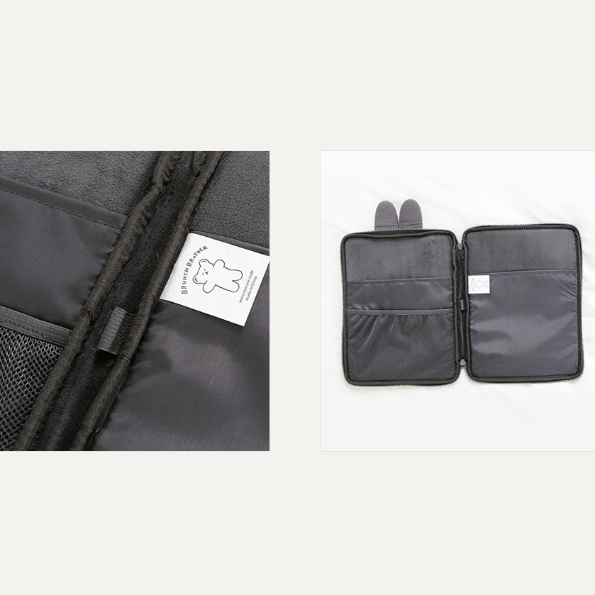 Brunch Brother 11 inch iPad Tablet Bunny Puppy Pouch Sleeve Case With Pencil Holder | Tablet Pouch | Tablet Sleeve