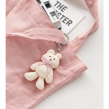 DONATDONAT Cozy Bear Silicone 3D Keyring Keychain Bag Pendant Gift - For Handbag, Purse, Backpack, Car Keys