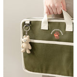 DONATDONAT Cozy Bear Silicone 3D Keyring Keychain Bag Pendant Gift - For Handbag, Purse, Backpack, Car Keys