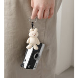 DONATDONAT Cozy Bear Silicone 3D Keyring Keychain Bag Pendant Gift - For Handbag, Purse, Backpack, Car Keys