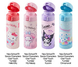 LocknLock New School Fit Sanrio Characters One-Touch Tumbler. Hello Kitty. Kuromi. My melody. Cinnamoroll.