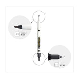 Monami Permanent Ink Marker Name Pen (T) Twin Liner has Twin type with two types of nibs for fine and medium writing and Waterproof.