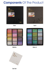 mungyo gallery artists soft oil pastel 120 color set, contents