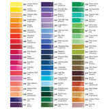 mungyo gallery artists soft oil pastel 120 color set wood box, color chart half