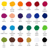 mungyo gallery artists soft oil pastel 24 color set, color chart