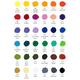 mungyo gallery artists soft oil pastel 36 color set, color chart