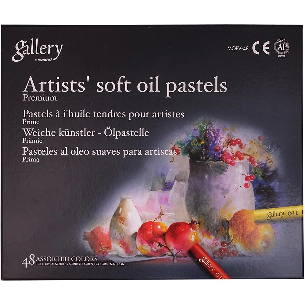 mungyo gallery artists soft oil pastel 48 color set, front