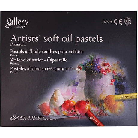 mungyo gallery artists soft oil pastel 48 color set, front