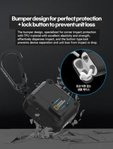 National Geographic Airpods 4/3/Pro2/Pro Rugged Bumper Lock Case
