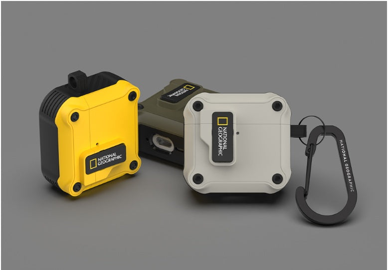 National Geographic Airpods 4/3/Pro2/Pro Rugged Bumper Lock Case