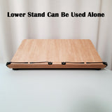 NICE 204D Book Stand 2 Tier Wood Reading Holder Desk Bookstand Bible Cookbook