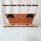 NICE 204D Book Stand 2 Tier Wood Reading Holder Desk Bookstand Bible Cookbook