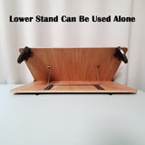 NICE 204D Book Stand 2 Tier Wood Reading Holder Desk Bookstand Bible Cookbook