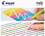 Pilot FriXion Light Soft Erasable Highlighter 3 Color Set has a special rubber end to rub the thermo sensitive ink away