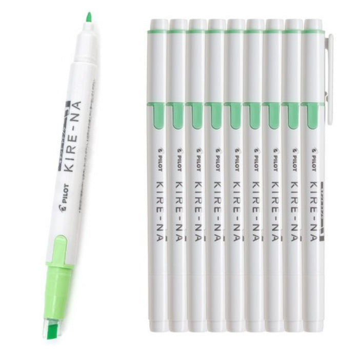 Pilot Kire-Na Highlighter Double end Side tip Basic Color 10pcs