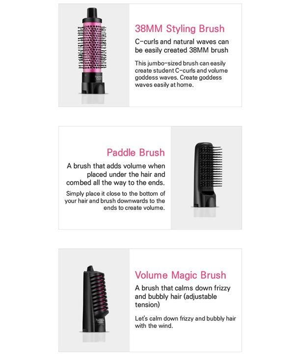 Vidal Sassoon 3-Brush Hot Air Styler VSAS80PIK