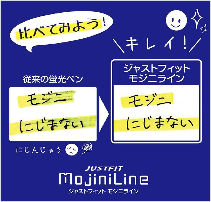 Zebra Highlighters Just Fit Mojiniline WKS22-5C, No bleed 5-color set