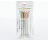 Zebra Mildliner WKT7-5C-NTC Natural Mild Highlighter 5 Color Set - Cool Gray, Olive, Beige, Cream, Dusty Pink